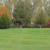 A fall day view of a green at Beaverton Golf Course.