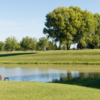 A view over the water of a hole at Willow Ridge Golf & Country Club.