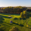 Aerial view of the 7th green from Richmond Hill Golf Club.