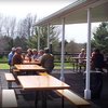 A view of the clubhouse patio at SummerHeights Golf Links