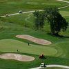 Aerial view of the 3rd green at South Course from Lake St. George Golf Club