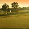 A sunny view of the 18th hole at Mystic Ridge from Oakville Executive Golf Course