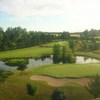 Aerial view of the 6th green from Championship course at Brooklea Golf and Country Club