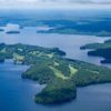 Aerial view of the Bigwin Island Golf Club