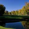 Silver Lakes GC: The 6th hole is a par-4 that extends 414 yards alongside towering white birch trees