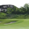 A view of a hole protected by sand traps at Royal Niagara Golf Club