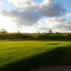 A view of green #14 flanked by tricky bunkers at Innisfil Creek Golf Course