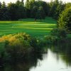A view over the water of a green at Brookfield Country Club