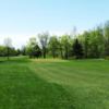 A spring view of a green at Inverary Golf Course