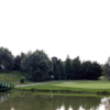 A view over the water of the 10th hole at Royal Stouffville Golf Course