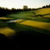 A view of the 9th green at Hillside from Peninsula Lakes Golf Club