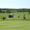 A view of the practice area at Rainbow Ridge Golf Course