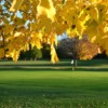 A fall view of a green at Maitland Club