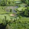Aerial view of hole #6 at Cardinal 18 Golf Club.