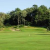 A view of a green protected by bunkers at Sault Ste. Marie Golf Club