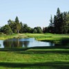 A view of a hole with water coming into play at Sault Ste. Marie Golf Club