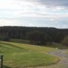 A view of tee #1 from the deck at Ignace Golf and Country Club