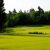 A view of a green with a bunker on the left at Loch March Golf and Country Club