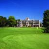 A view of a green at Oak Hall Par-3