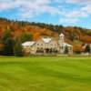 A splendid fall view of a green at Ironwoods from Calabogie Peaks Resort