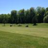 A sunny day view of a fairway at Manitoulin Golf.