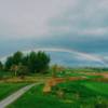 A view of the rainbow over Cranberry Golf Course