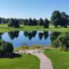 A view over a pond at Pine Knot Golf and Country Club.